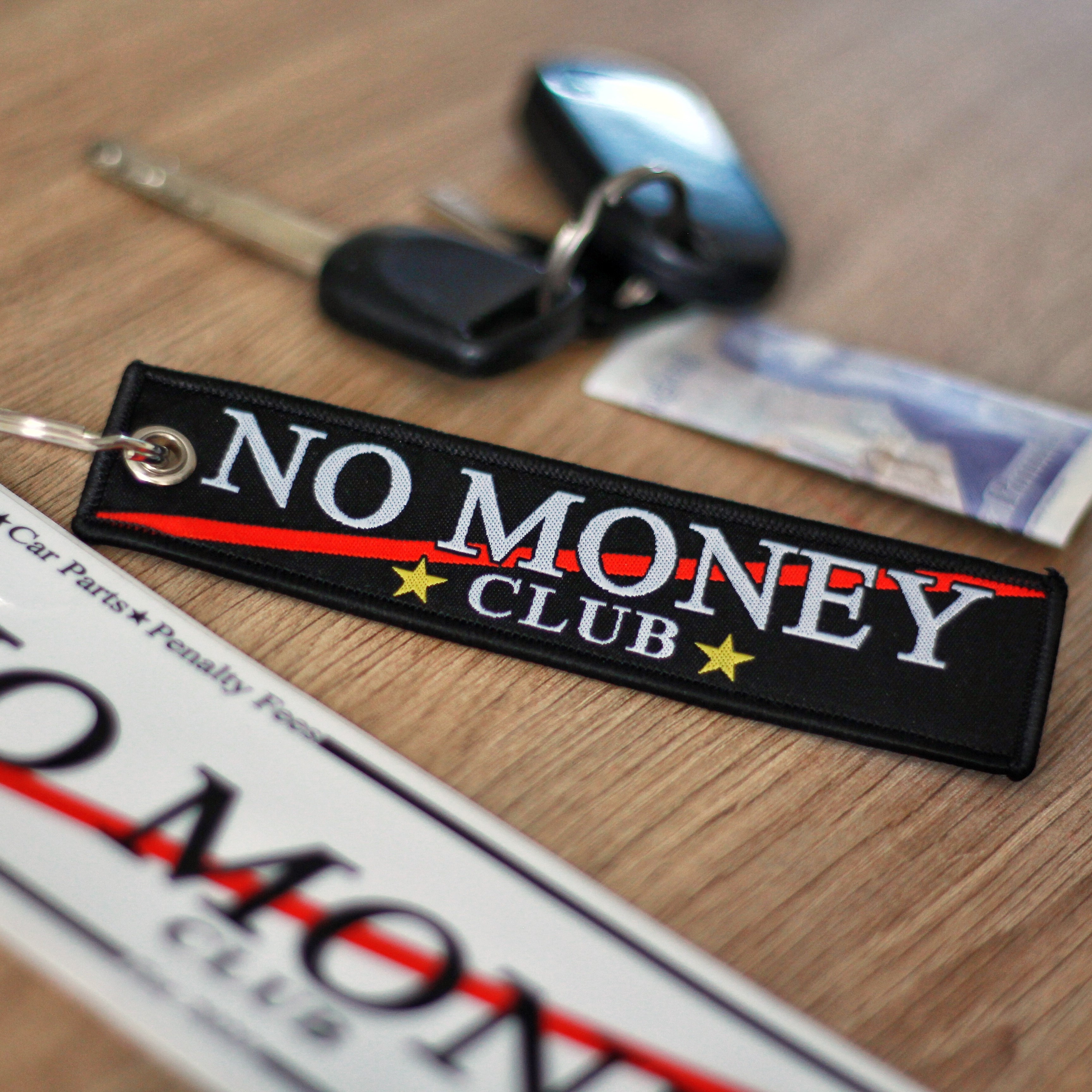 No Money Club Key tag